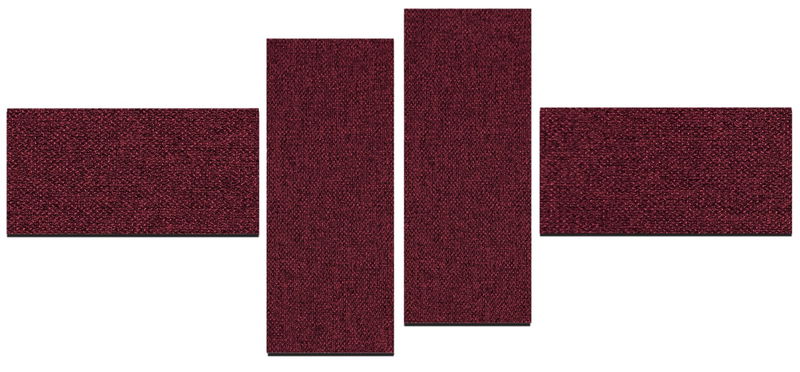Ljudabsorbent till vägg - Wall 4-parts three Ljudabsorbent till vägg - Wall 4-parts three