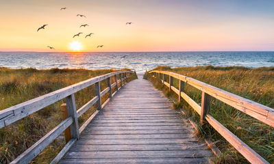 Ljuddämpande tavla - North sea pier 3d