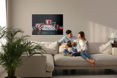 Ljuddämpande tavla - Poker chips