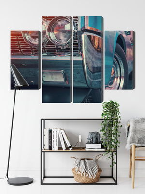Ljuddämpande tavla - Retro style cars