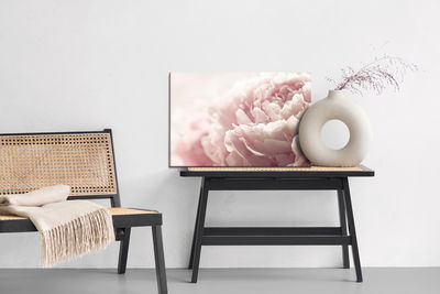 Ljuddämpande tavla - Peonies roses in pastel