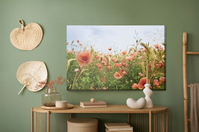 Ljuddämpande tavla - Poppies in the meadow