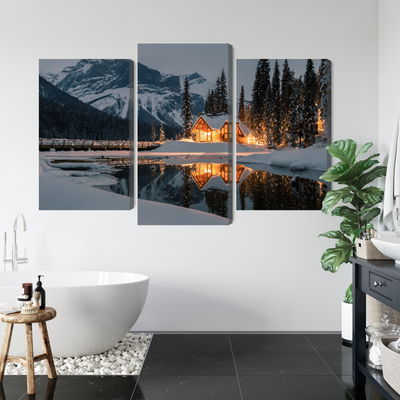 Ljuddämpande tavla - Emerald lake in Canada