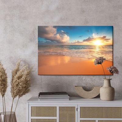 Ljuddämpande tavla - Sunset on the beach
