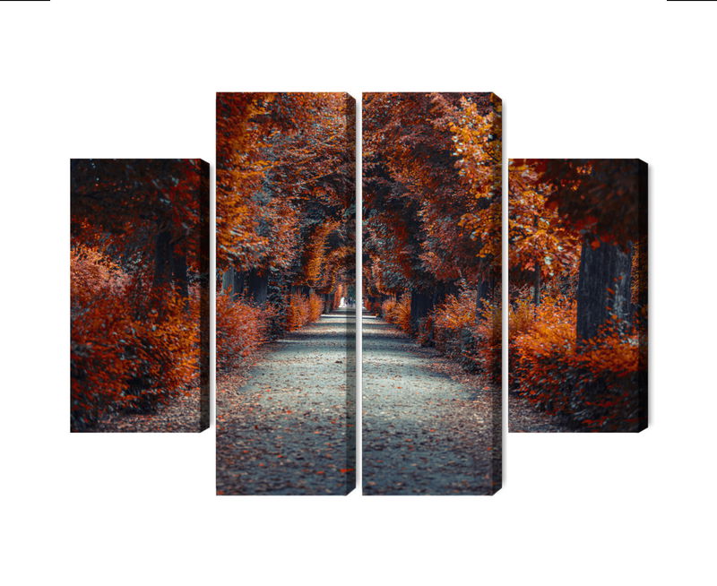 Ljuddämpande tavla - A path deep into the autumn