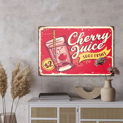 Ljuddämpande tavla - Cherry juice and retro
