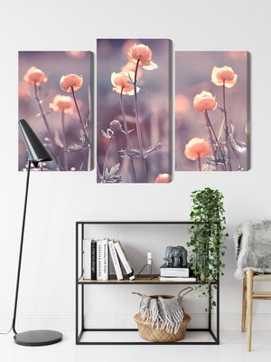 Ljuddämpande tavla - Spring 3d flowers