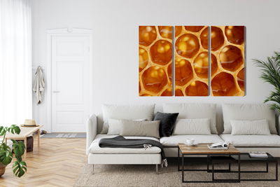 Ljuddämpande tavla - Honeycomb in macro scale