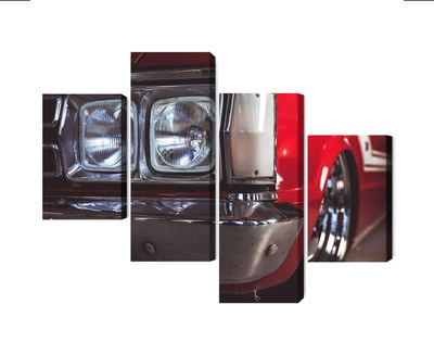 Ljuddämpande tavla - Headlight on an old car