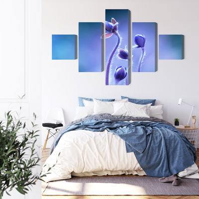 Ljuddämpande tavla - Delicate flowers on a macro