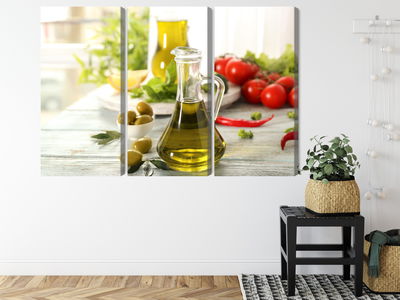 Ljuddämpande tavla - Jug with fresh oil