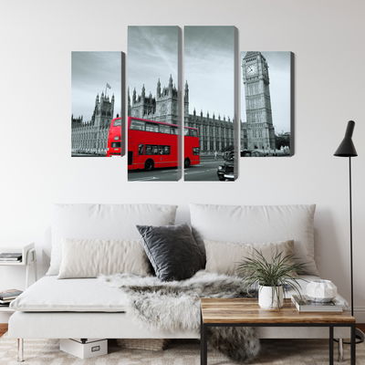 Ljuddämpande tavla - Red London bus