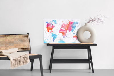 Ljuddämpande tavla - World map