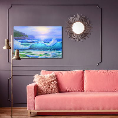 Ljuddämpande tavla - Painted seascape