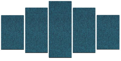 Ljudabsorbent till vägg - Wall 5-parts two
