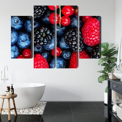 Ljuddämpande tavla - Forest fruits on a macro