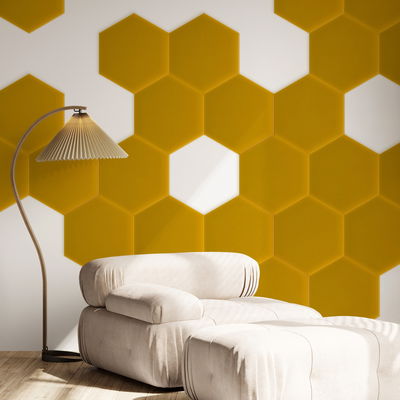 Sekskantet lydabsorber - fløjl