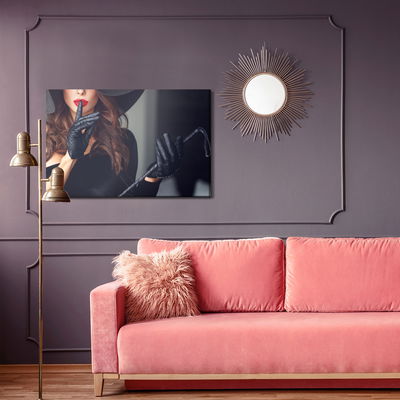 Ljuddämpande tavla - Woman wearing gloves