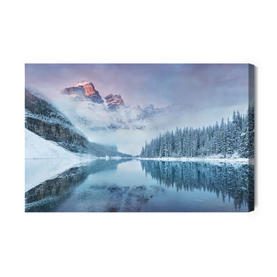 Ljuddämpande tavla - 3d winter mountain landscape