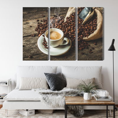 Ljuddämpande tavla - A cup of hot coffee