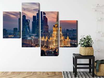 Ljuddämpande tavla - Aerial view of the moscow