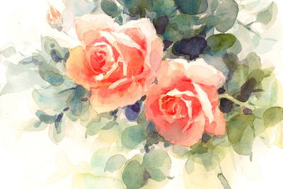 Ljuddämpande tavla - Beautiful colorful roses