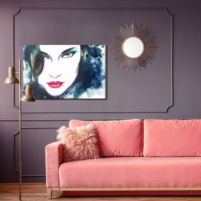 Ljuddämpande tavla - A female face