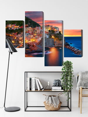 Ljuddämpande tavla - Manarola city in Italy