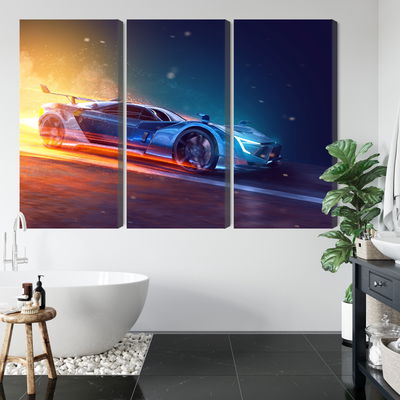 Ljuddämpande tavla - 3d futuristic sports car