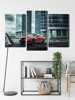 Ljuddämpande tavla - Red car on a background