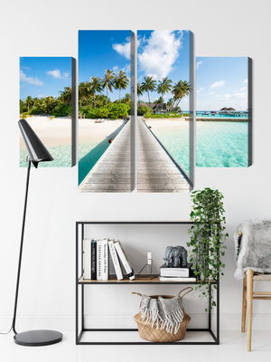 Ljuddämpande tavla - View of the tropical island