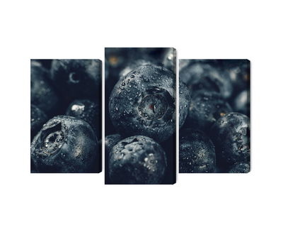 Ljuddämpande tavla - Blueberries close up 3d