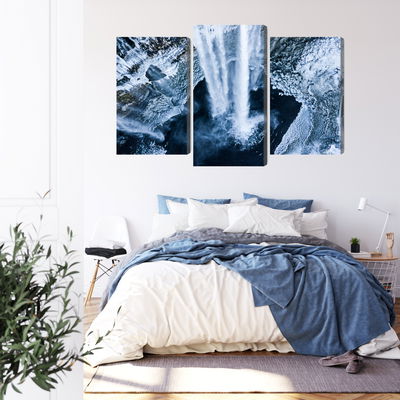 Ljuddämpande tavla - Winter waterfall