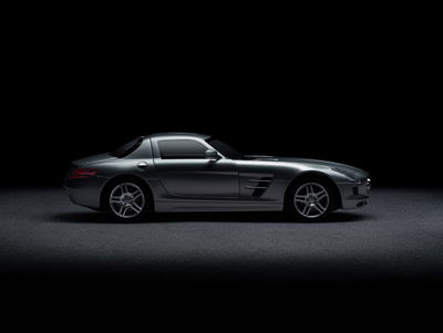 Ljuddämpande tavla - Sports car on a dark