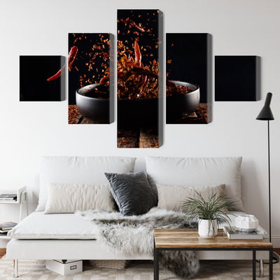 Ljuddämpande tavla - Cayenne pepper in flight