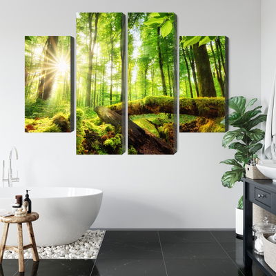 Ljuddämpande tavla - Rays of the sun in the 3d