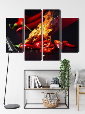 Ljuddämpande tavla - Burning knife