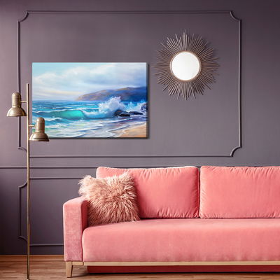 Ljuddämpande tavla - Tropical sea and beach