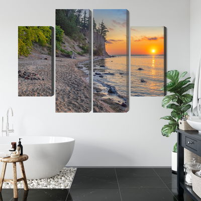 Ljuddämpande tavla - Sunset on the baltic sea