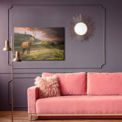 Ljuddämpande tavla - A deer on a background