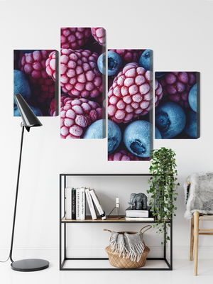 Ljuddämpande tavla - Frozen blueberries