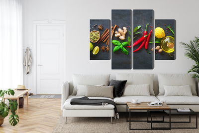 Ljuddämpande tavla - Fresh aromatic spices