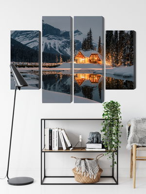 Ljuddämpande tavla - Emerald lake in Canada