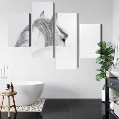 Ljuddämpande tavla - Andalusian horse in the fog