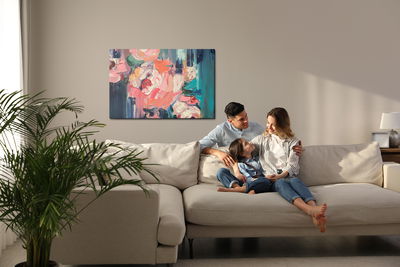 Ljuddämpande tavla - An abstract painting