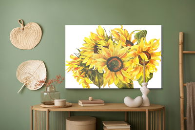 Ljuddämpande tavla - Sunflowers as painted