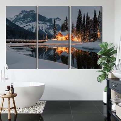 Ljuddämpande tavla - Emerald lake in Canada