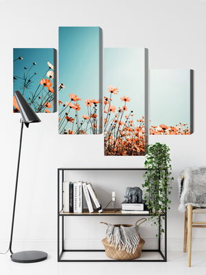 Ljuddämpande tavla - Field flowers in the sun
