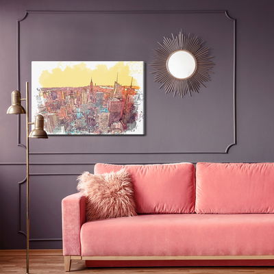 Ljuddämpande tavla - Colorful New York