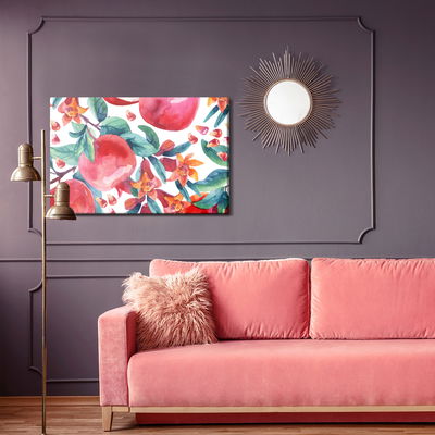 Ljuddämpande tavla - Pomegranates in watercolour